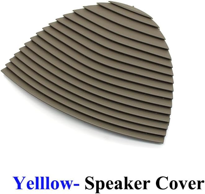 Compatible with Mercedes Benz E-Class W211, Front Center Air Vent Outlet Cover, Dash Air Conditioning Grille AC Vent Panel Speaker Cover Trim Replacement 2118300054 (Yellow, Speaker Cover)