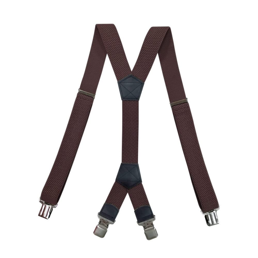 Cinturones Tirantes para Hombre en Forma de X, Tirantes para Hombre, Resistentes, de Gran tamaño, con Espalda en X y 4 Clips Resistentes, Correa elástica Ajustable para Pantalones,
