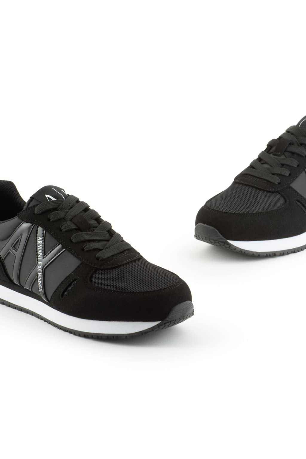 Armani Exchange Scarpe da Ginnastica Nere con Logo