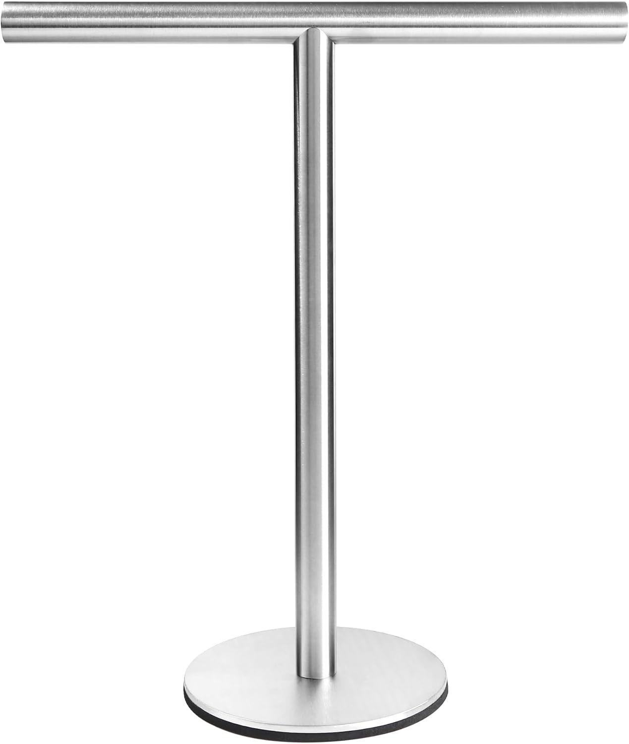 Bathroom Hand Towel Holder Stand?T-Shape Hand Towel Holder Stand SUS304 Stainless Steel for Bathroom?Kitchen or Vanity Countertop(2Pack) Silver-2pack