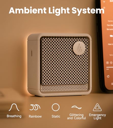 Image of Edifier ES20 Portable Bluetooth Speaker with IP67 Waterproof & Dustproof, 15 Hours Playtime, Wireless Connectivity for Home Office Outdoor - Ivory