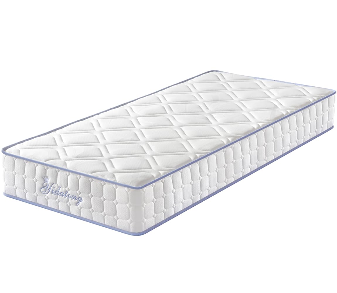 YIDATONG Matelas 90x190 cm 24 cm Ressorts Ensachés Indépendant Mousse à Mémoire de Forme Multicouches 7 Zones