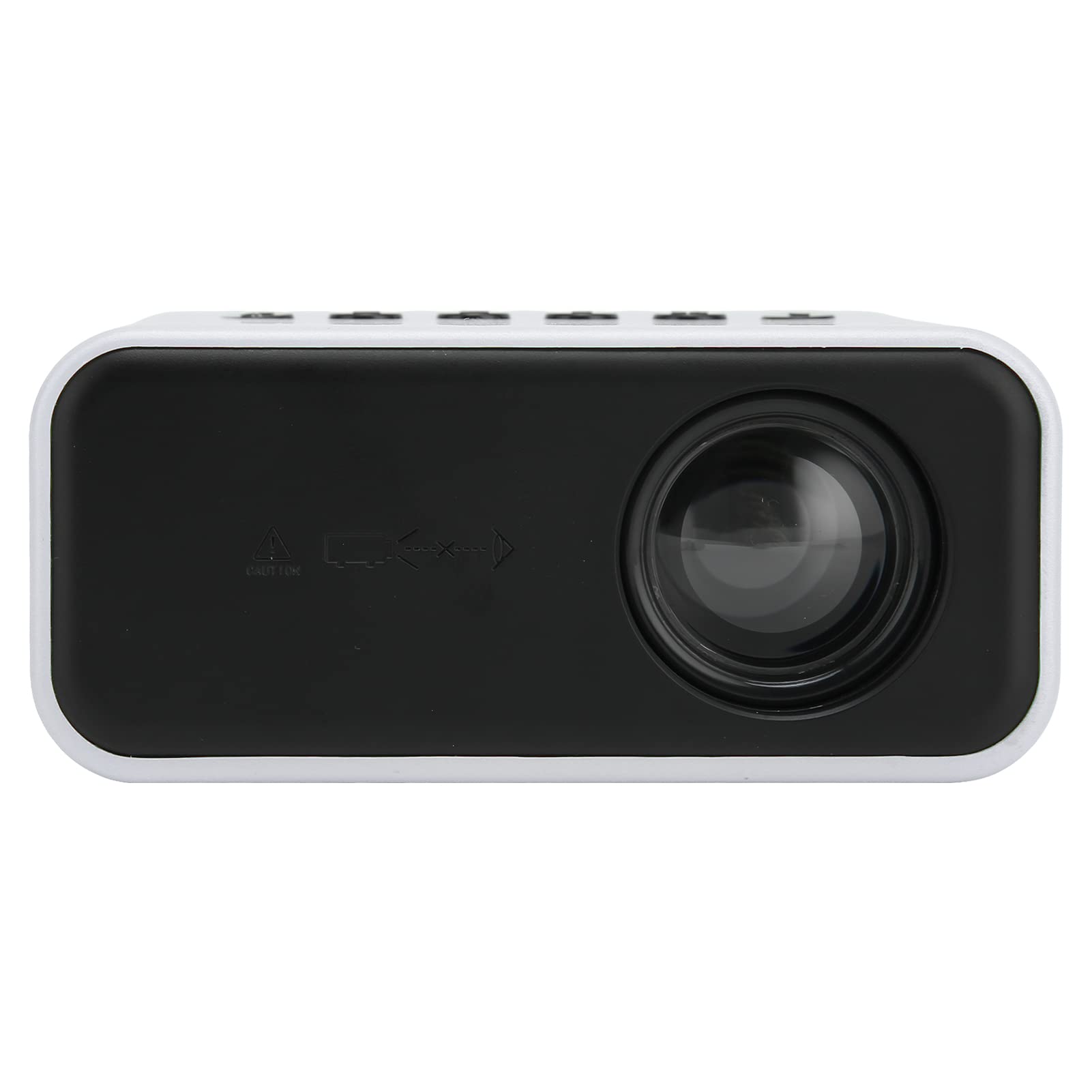 Mini Proiettore 1080P Proiettore di Film FHD Videoproiettore a LED Proiettore da Esterno Portatile Compatibile con TV Stick, HDMI, VGA, TF, AV, USB, iOS e Android(Bianco)