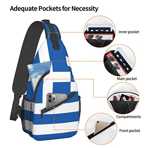 Mochila Bandolera Unisex Negra para Senderismo miniatura 5