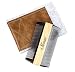 Beard Comb-Black Buffalo Horn&Green Sandal Wood Comb-Cool Pocket Comb for Men's Hair Beard Mustache and Sideburns - Perfect for Balm and Oils (Brown)