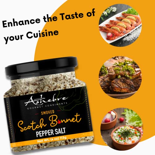 Ashebre Scotch Bonnet Pepper Salt, Gluten-Free, Delicious on Meat, Seafood, Chicken and Vegetables - Made with Jamaican Scotch Bonnet Peppers and Kosher Salt - Image 3