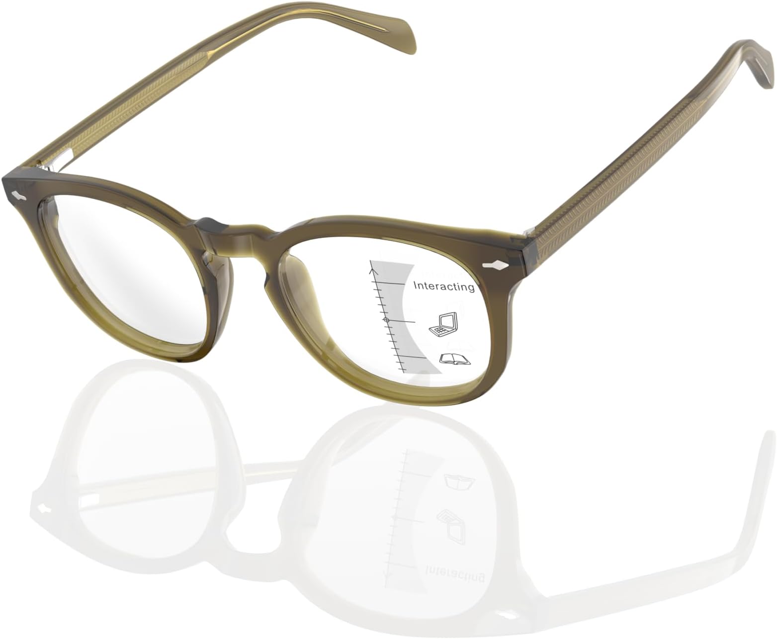 JO Progressive Multifocus Reading Glasses Unisex Progressive Reader