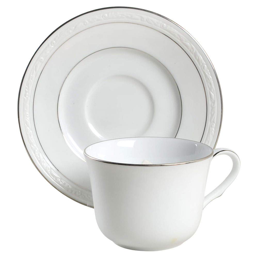 Amazon.com | Noritake Stoneleigh Flat Cup & Saucer Set: Drinkware Amazon.com | Noritake Stoneleigh Flat Cup & Saucer Set: Drinkware