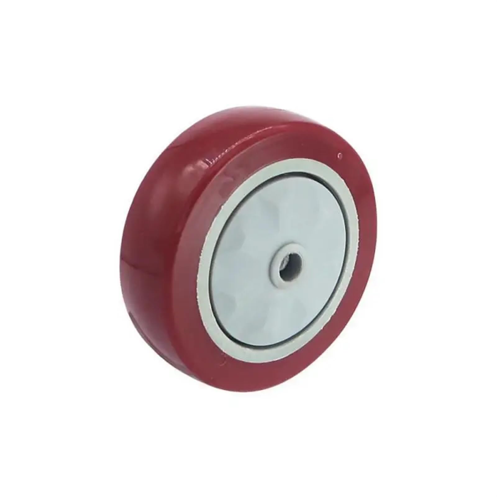 Roulette silencieuse de 3 pouces pour chariot rouge anti trace au sol