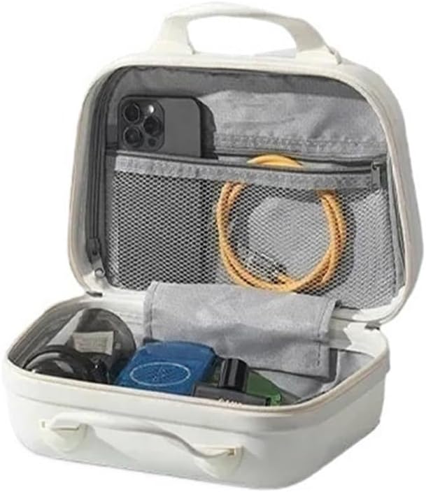 12 inch Luggage, Large Capacity Portable Travel Bag, Women's Small Makeup Box, Storage Bag, in Stock(Bigred)