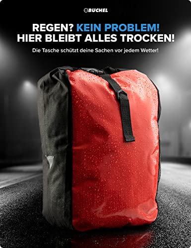 Büchel Unisex Fahrradtasche Aus Tarpaulin Gepäckträgertaschen, Rot, Einheitsgröße EU – Ansicht 3