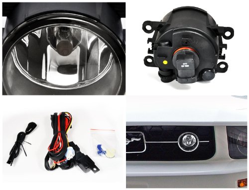 Spec-D Tuning LF-MST05COEM-APC Ford Mustang Focus Ranger Taurus X Model Clear Chrome Fog Lights