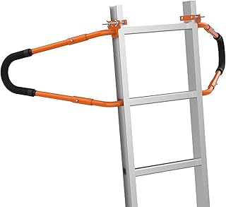Extension Ladder Stabilizer, Portable Ladder Stabilizer Standoff Brackets, Durable Ladder Brace with Foam Elbows and Anti-Shedding Device, Ladder Accessories Zukpumne
