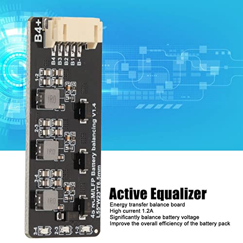 Active Equalizer .2A 4S Inductive Balancer para batería de hierro de litio transferencia de energía alta corriente placa de balanceo de batería miniatura 4