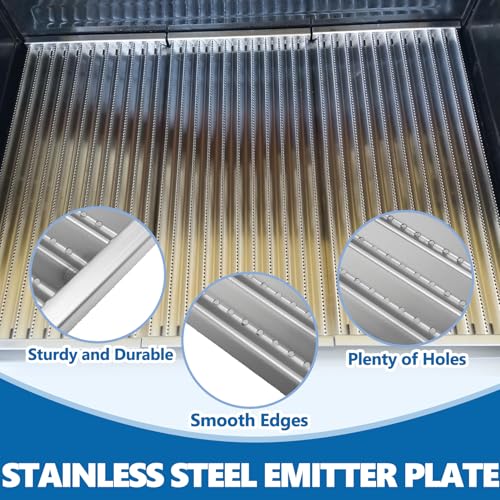 Image of Emitter Plate & Grill Grate 463242516 for Charbroil Commercial Infrared 3 Burner Grills 463242515 466242515 463243016 463367016 466242516 463342620 463346017, Charbroil G474-0017-W1 G466-2400-W1 Parts