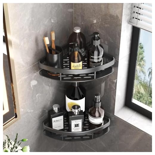 Kit 2 Prateleira de Canto Suporte Porta Shampoo Sabonete Box Banheiro Organizador Sem Furar Parede Nicho Organizador