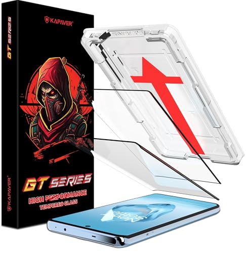Image of KAPAVER GT Series Clear Tempered Glass Screen Guard Protector for OnePlus 12R (Glass with EasyDO Applicator)- 2 Pack