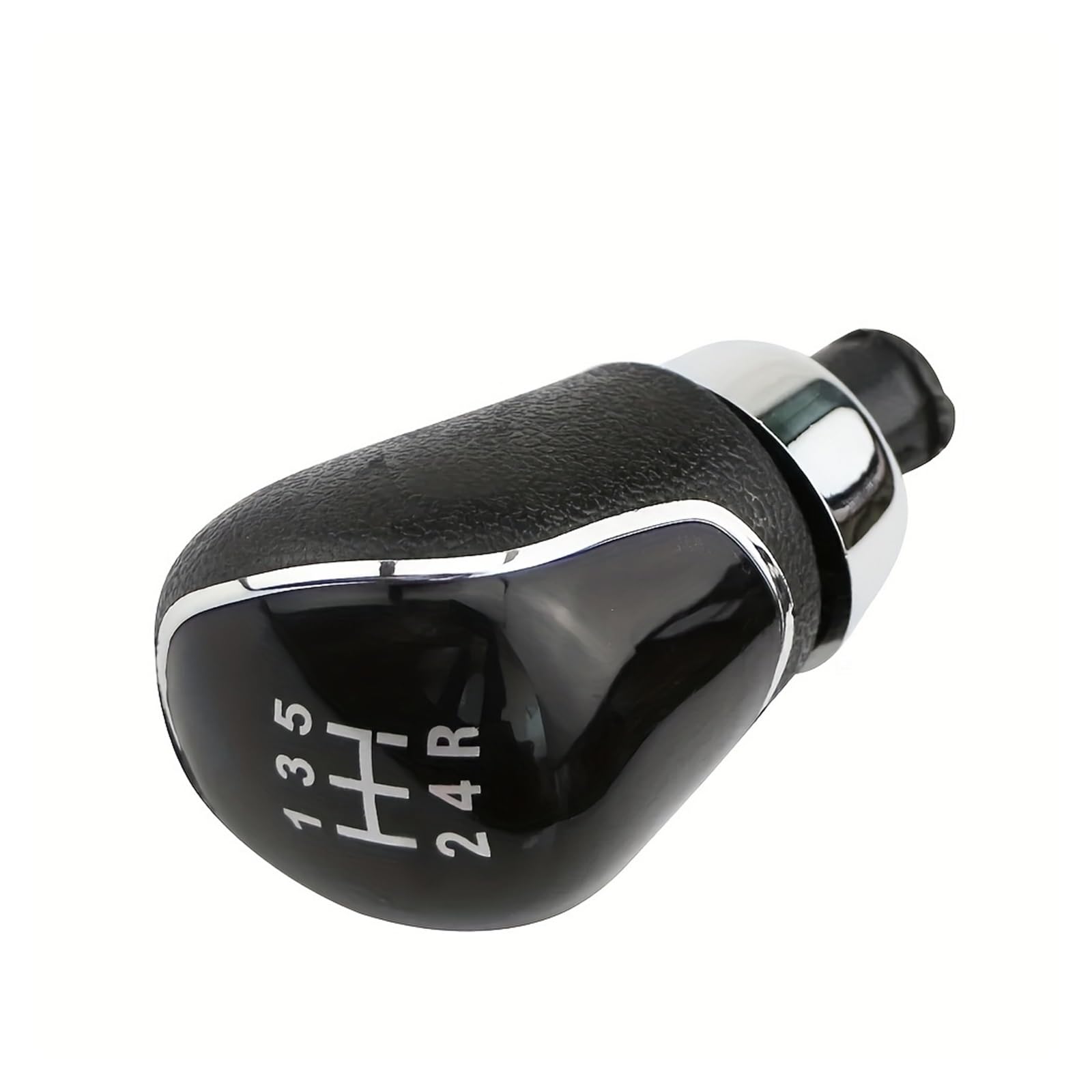 Wylwsha 6 Speed Black Shift Gear Knob Cover For Fiesta For Mk7 2008-2013 Manual Transmission Lever 5/6 Speed Car Gear Shift Knob Handball(6 Speed Black)