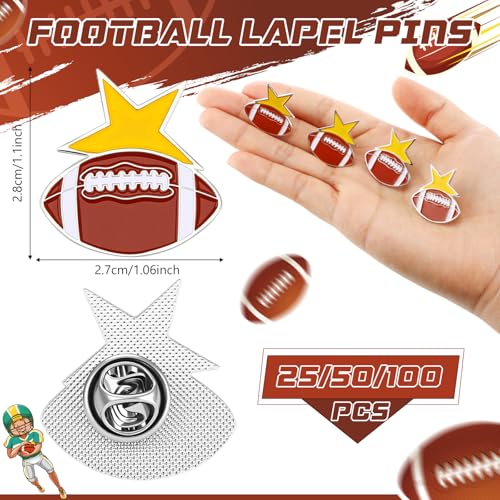 Image of Tondiamo Sports Ball Lapel Pin Bulk Baseball Football Softball Tennis Brooch for Team Training Backpack Hat Cloth Accessories