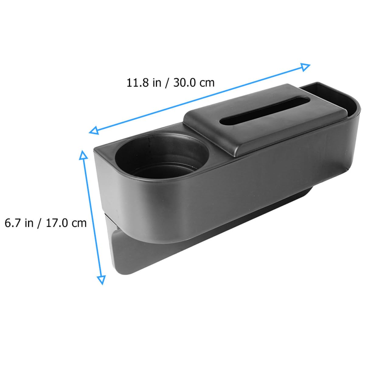Organizador de Artículos Diversos Automóvil 2 Pcs Abs Negro