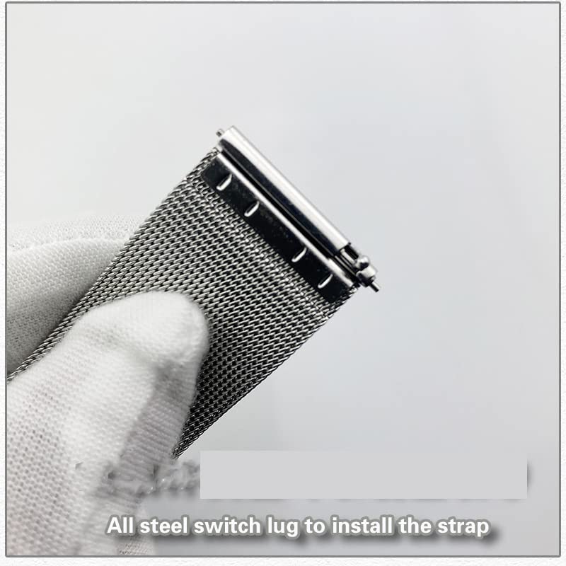 Correa de acero inoxidable compatible con Garmin Vivoactive 4S 4 y 3 6