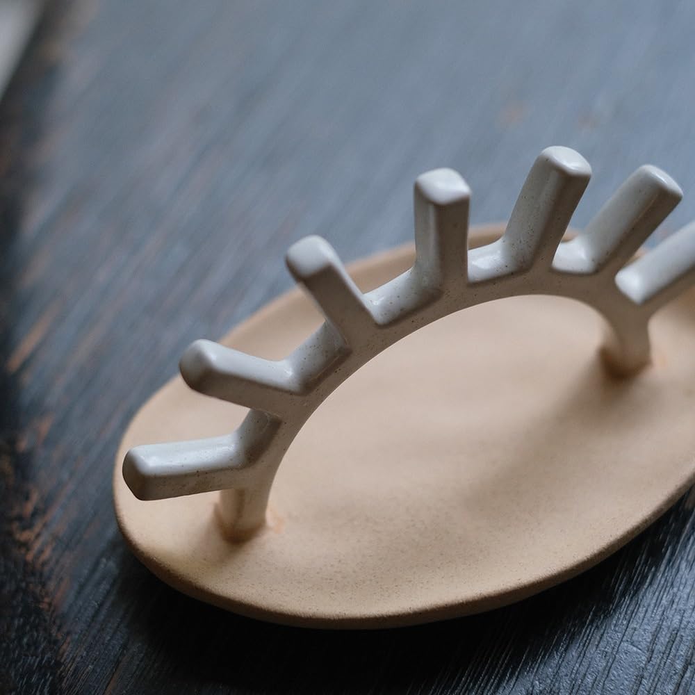 Kreatywne ceramiczne naczynie na biżuterię Stojak na biżuterię z tacą organizer na biżuterię