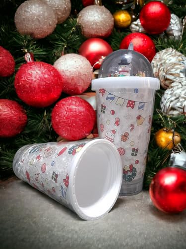 Image of EMERGE LED Light Tumbler with Straw| Freezable Tumbler for Cold Drinks | Christmas Gift | Tumbler for Cold Coffee /Tea /Juices /Drinks (White)