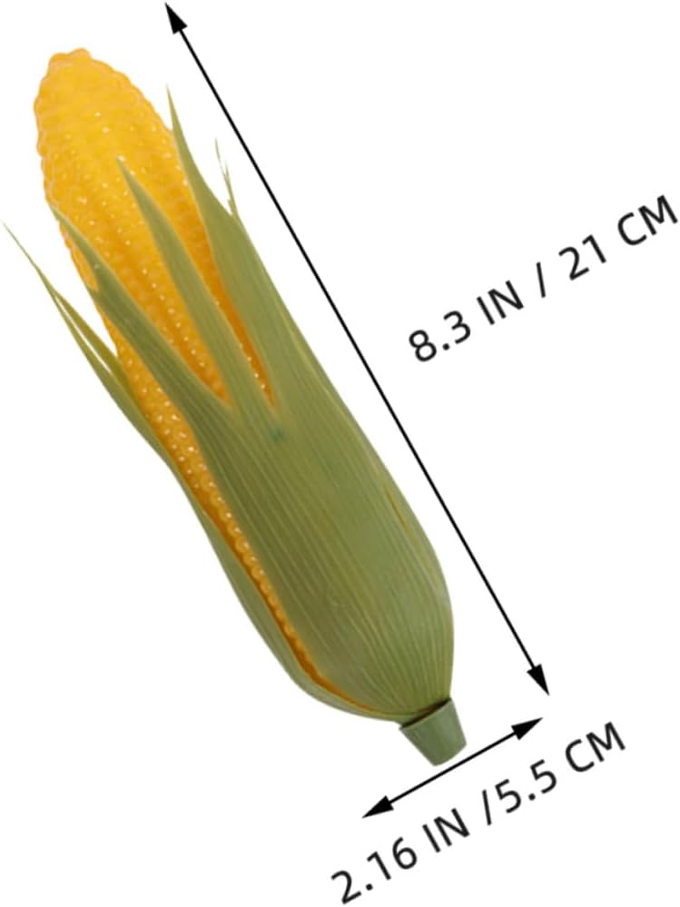10pcs Artificial Sweet Corn Models Realistic Fake Corn Decorations for Kitchen Photography Props Home Decor Simulation Vegetable Display