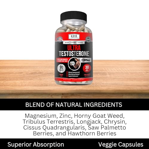 Kaya Naturals Ultra Testosterone Booster 90 Count - Thumbnail 5