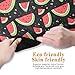 ALAZA Black Watermelon Triangle Pattern Yoga Mat Non Slip Fitness Exercise Mat, Workout Mat for Yoga, Pilates and Floor Exercises
