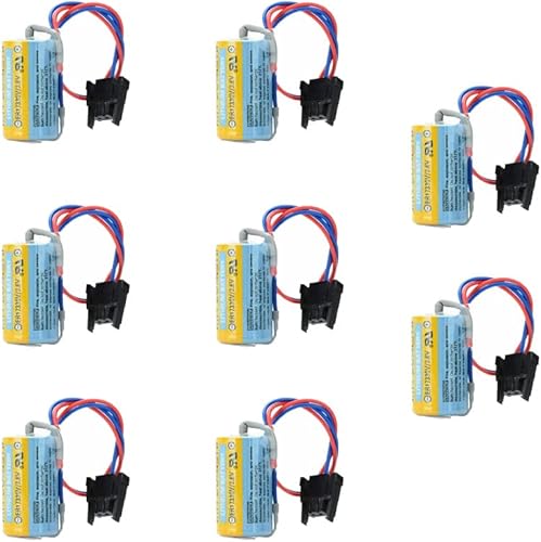 MEELER 8 Pack A6BAT PLC Batería de litio 3.6 V para Mitsubishi Servo A6bat ER17330V FANUC CNC sistema no recargable