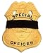 Black Elastic Badge Shield Mourning Band One Size Fits All 1/2" Size (10-Pack)