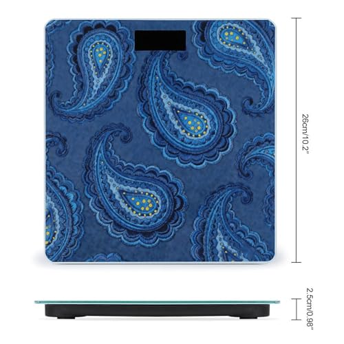 Báscula digital para baño BTCOWZRV con pantalla LCD y base antideslizante miniatura 2