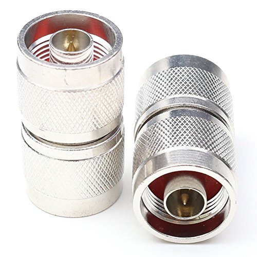 Conector N macho a macho coaxial pack x2 miniatura 3