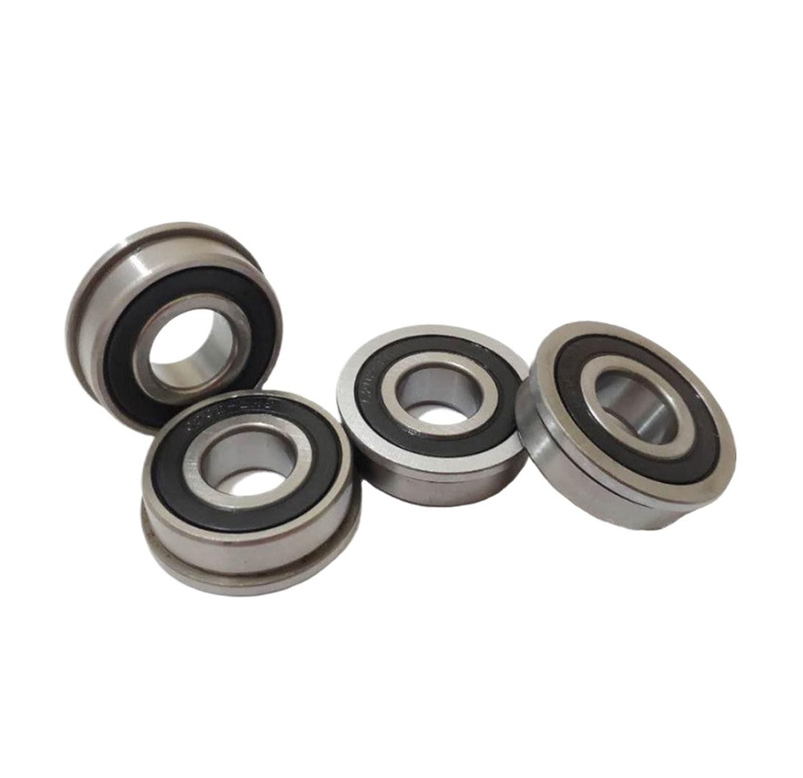 HCVYQMMJ 10 Pieces MF128-2RS Bearing 8x12x3.5mm ABEC-1 Micro Flange MF128RS Ball LF-1280DD