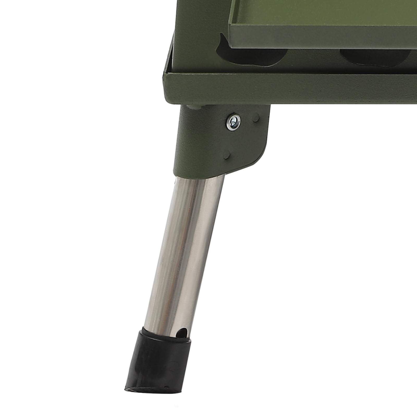 Outdoor Camping Holzofen, Zeltofen Outdoor-Küchenofen mit Verstellbarer Topfhalter, Campingzelt Kocher, Faltbarer Ofen Herd Heizung, Tragbarer Holzofen Gartenofen für 3-5 Personen (Grün)