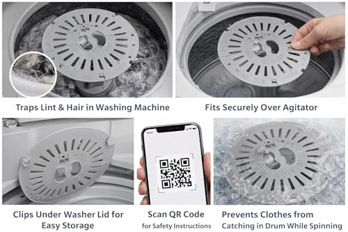 Image of Saftey Cover /Dryer Spin Cap Suitable for LG 6.2kg /6.5kg /6.8kg /7kg /7.5kg. Semi Automatic Washing Machine Spinner Safety Cove /LID Gray (Diameter: 24.5cm) (Pack of 1) Durable Replacement Part