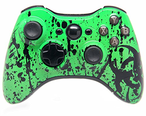 "Toxic Green" Xbox 360 Rapid Fire Custom Modded Controller 40 Mods for All Major Shooter Games, Quick Scope, Sniper Breath, Burst Fire, Auto Aim, Jump Shot and More
