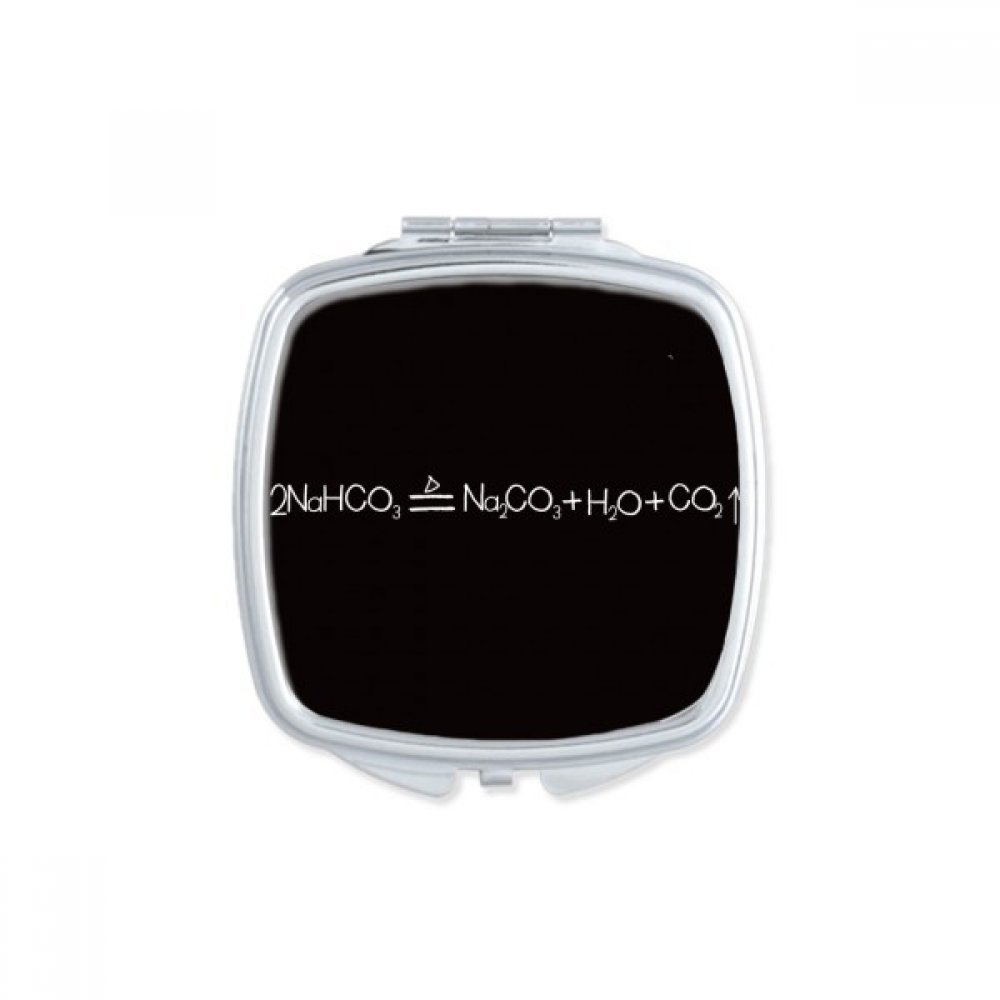 Miroir compact chimie kowledge de maquillage pour sac à main avec motif de science