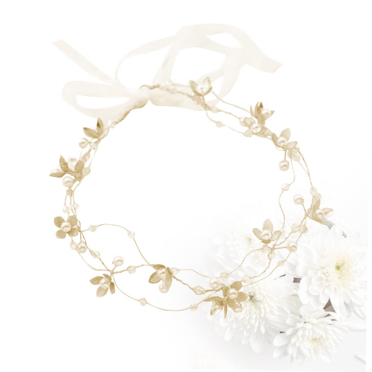 FRCOLOR 3 Stück Blumen-haarbänder Für Frauen Braut-kopfschmuck Brautschmuck Hochzeits-stirnbänder Braut-haarteile Haarband Mit Kristallperlen