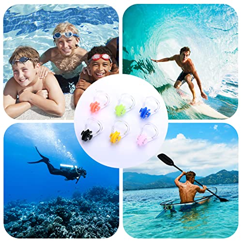 Yolev 12Pcs Swimming Nose Clip For Adult Kids,Nose Plug Reusable Waterproof Nose Protector (Age 7+) #TOP5