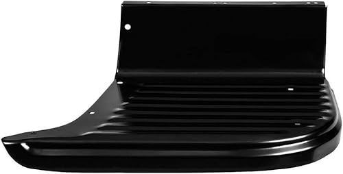 United Pacific 170552 - Escalón de noche, lado del pasajero, acero, estilo acanalado, pintado en negro, para Chevy y GMC 1955-1959 Camión de cama