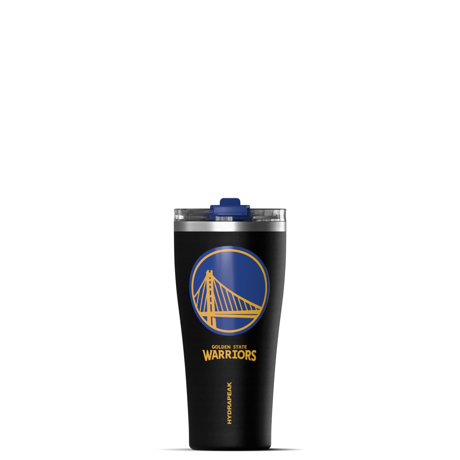 Hydrapeak NBA Officially Licensed Golden State Warriors Roamer 30oz Vacuum Insulated Stainless Steel Tumbler with 2-in-1 Flip &amp; Straw Lid, Spill-Proof, Cup Holder Friendly Design