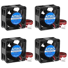 4Pcs 40mm Brushless Cooling Fan DC 24V 3D Printer Micro 24 Volt Quiet Fans 4020 Oil Bearing Fan Brushless Cooling Fan 40mmx20mm 2PIN
