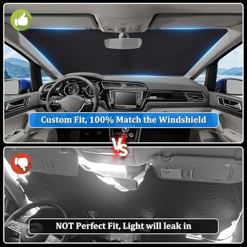 Parasol de coche para Ford Focus 2004-2010 visera plegable interior 6