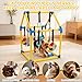 KAINUM Puppy Play Gym with Hanging Toys, Dog Indoor Jungle Gym as Activities Center for Puppies, PVC Frame with 8 Enrichment Toys for Small Dogs Kitten and Other Pets