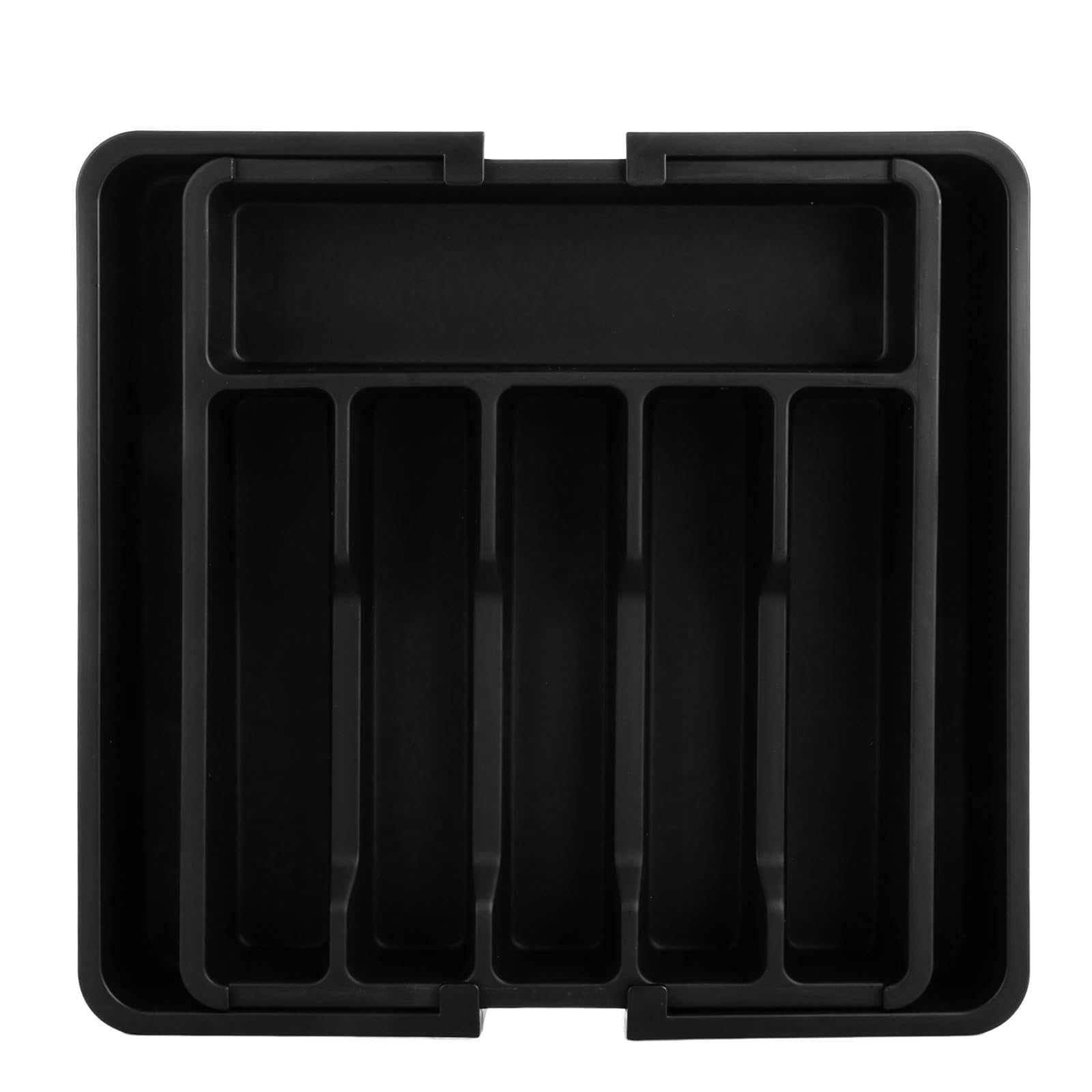 ASelected Cutlery Drawer Organiser, 38x33x5CM Large Expandable Cutlery Tray for Kitchen Drawer 8 Compartment, Adjustable Utensil Drawer Organiser for Spoons Forks Knives