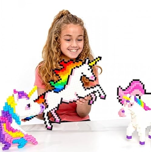 Cefa Toys PIX BRIX PIXEL ART CONTAINER 6000 Stück, verschiedene Farben, mittlere Reihe, klein