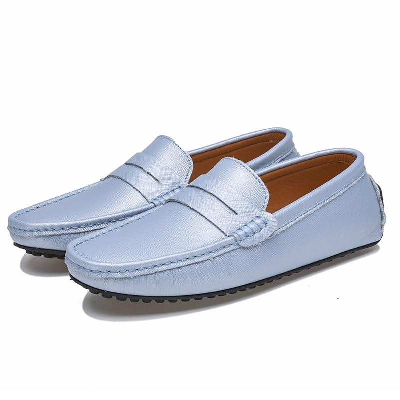 Men's Loafers Shoes Genuine Leather Stitching Details Penny Driving Loafer Flat Heel Lightweight Comfortable Fashion Slip-on3