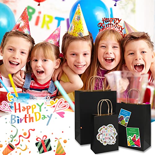 Boxusa Paper Bag 5.25X3.75X8 Black 110Pcs Small Gift Bags Bulk, Paper Shopping Bags, Business Bags, Craft Gift Bags, Retail Bags, Brown Bags, Merchandise Bags #TOP6